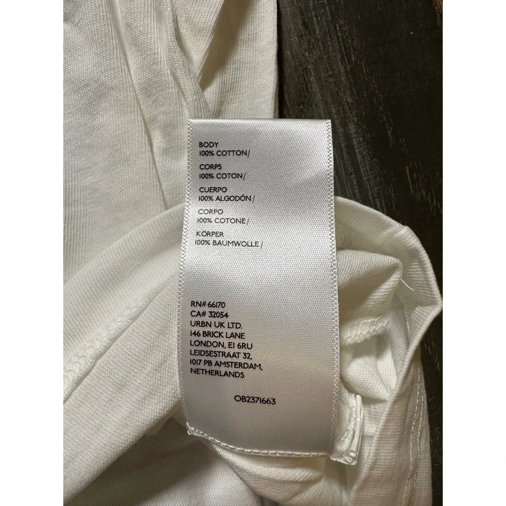 Standard Cloth White Cotton Muscle Tee Sleeveless T-Shirt